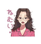 ふだん使いメガネガール♡（個別スタンプ：11）