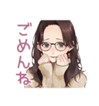 ふだん使いメガネガール♡（個別スタンプ：15）