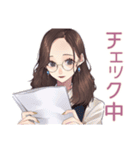 ふだん使いメガネガール♡（個別スタンプ：36）