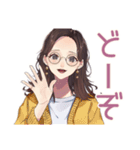 ふだん使いメガネガール♡（個別スタンプ：39）