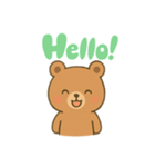 かわいいクマのスタンプ cute bear（個別スタンプ：1）