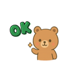 かわいいクマのスタンプ cute bear（個別スタンプ：4）