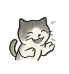 シンプルな和を感じる猫スタンプ（個別スタンプ：4）