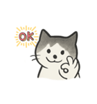 シンプルな和を感じる猫スタンプ（個別スタンプ：8）