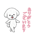 [ありがとうございます]ビションフリーゼ（個別スタンプ：3）