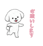 [お願いします専用]ビションフリーゼ（個別スタンプ：4）