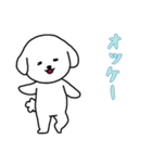 [オッケー専用]白い犬の男の子（個別スタンプ：14）