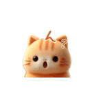 羊毛フェルトぬいぐるみ茶トラ猫～秋日常②（個別スタンプ：20）