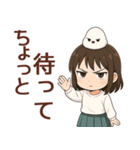 女の子と小鳥の日常 可愛らしく喜怒哀楽（個別スタンプ：2）