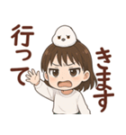 女の子と小鳥の日常 可愛らしく喜怒哀楽（個別スタンプ：8）