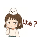 女の子と小鳥の日常 可愛らしく喜怒哀楽（個別スタンプ：12）