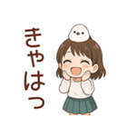 女の子と小鳥の日常 可愛らしく喜怒哀楽（個別スタンプ：20）
