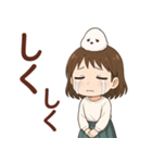 女の子と小鳥の日常 可愛らしく喜怒哀楽（個別スタンプ：24）