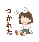 女の子と小鳥の日常 可愛らしく喜怒哀楽（個別スタンプ：25）