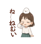 女の子と小鳥の日常 可愛らしく喜怒哀楽（個別スタンプ：26）