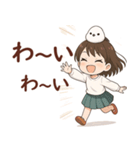 女の子と小鳥の日常 可愛らしく喜怒哀楽（個別スタンプ：31）