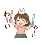 女の子と小鳥の日常 可愛らしく喜怒哀楽（個別スタンプ：35）