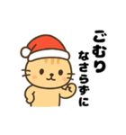 可愛いトラ猫のゆるかわクリスマススタンプ（個別スタンプ：3）