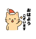 可愛いトラ猫のゆるかわクリスマススタンプ（個別スタンプ：4）