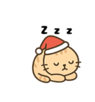 可愛いトラ猫のゆるかわクリスマススタンプ（個別スタンプ：12）