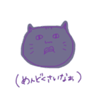 人の顔の動物（個別スタンプ：8）