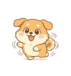コミカル犬のギャグ暴走スタンプ劇場！（個別スタンプ：1）