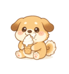 コミカル犬のギャグ暴走スタンプ劇場！（個別スタンプ：9）