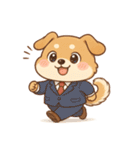 コミカル犬のギャグ暴走スタンプ劇場！（個別スタンプ：12）