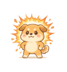 コミカル犬のギャグ暴走スタンプ劇場！（個別スタンプ：18）