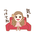 丁寧なフラガール♡リノ2（個別スタンプ：22）