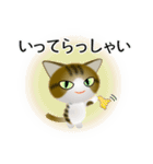 色々な猫14-1 短毛-立ち耳-キジトラ白（個別スタンプ：15）