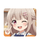 チアガールみなみちゃんスタンプ（個別スタンプ：17）