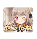 桜吹雪とチアガールみなみちゃん（個別スタンプ：19）