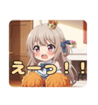 桜吹雪とチアガールみなみちゃん（個別スタンプ：22）