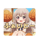 桜吹雪とチアガールみなみちゃん（個別スタンプ：31）