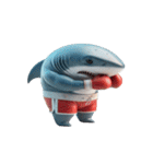 ボクシングサメのユニーク瞬間（個別スタンプ：22）