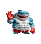 ボクシングサメのユニーク瞬間（個別スタンプ：27）