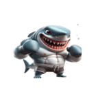 ボクシングサメのユニーク瞬間（個別スタンプ：28）