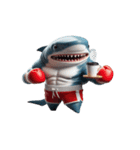 ボクシングサメのユニーク瞬間（個別スタンプ：30）