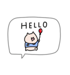 吹き出し付き＊ぶた君。（個別スタンプ：6）