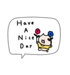 吹き出し付き＊ぶた君。（個別スタンプ：24）