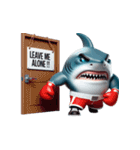 ボクシングサメ怒りのメルトダウン,（個別スタンプ：1）