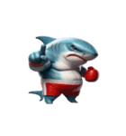 ボクシングサメ怒りのメルトダウン,（個別スタンプ：7）