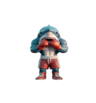 ボクシングサメ怒りのメルトダウン,（個別スタンプ：14）