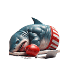 ボクシングサメ怒りのメルトダウン,（個別スタンプ：27）