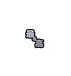 グリッター文字のスタンプ_白001（個別スタンプ：6）