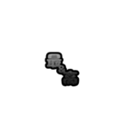グリッター文字のスタンプ_黒001（個別スタンプ：6）