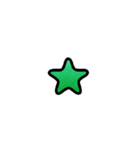 グリッター文字のスタンプ_緑001（個別スタンプ：24）