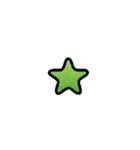 グリッター文字のスタンプ_黄緑001（個別スタンプ：24）