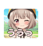 ヘルメットみなみちゃんスタンプ（個別スタンプ：3）